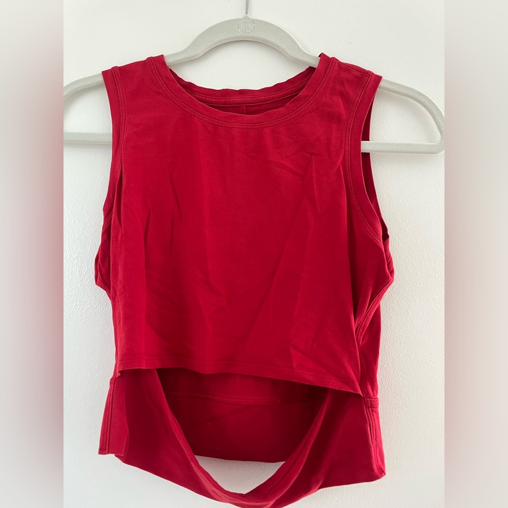 Lululemon Athletica Red Tank Top